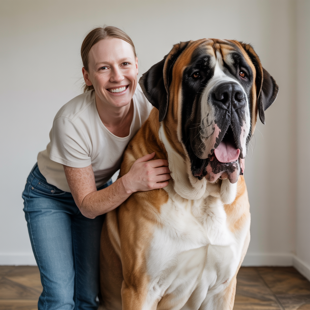 Happy pet owner with ultra pet